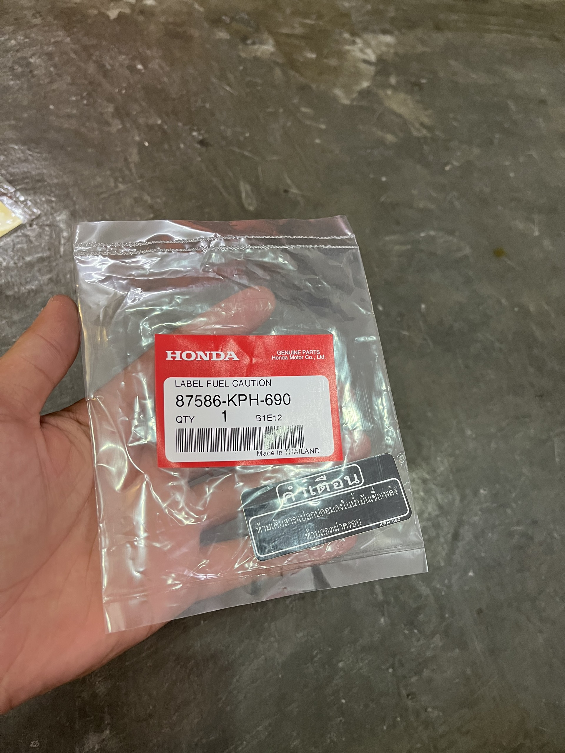 Tem thông số wave 125i chính hãng