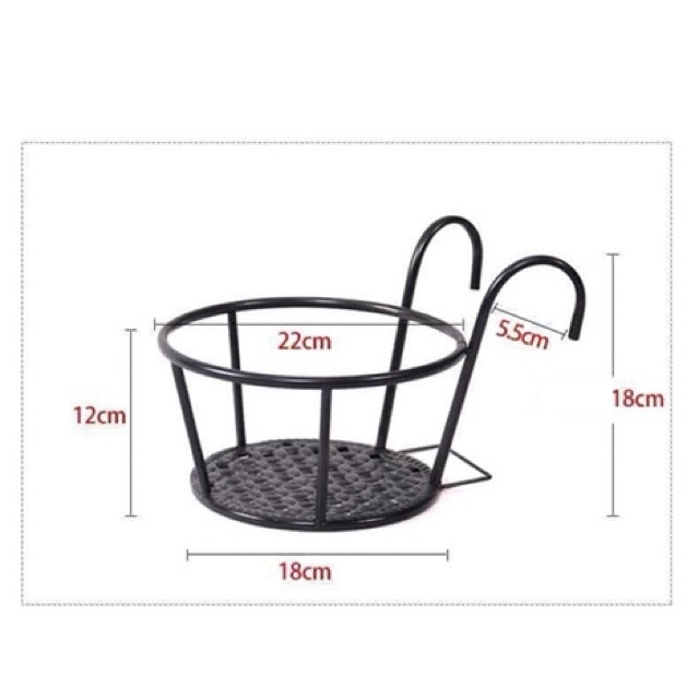 combo 10 giỏ đựng hoa treo ban công