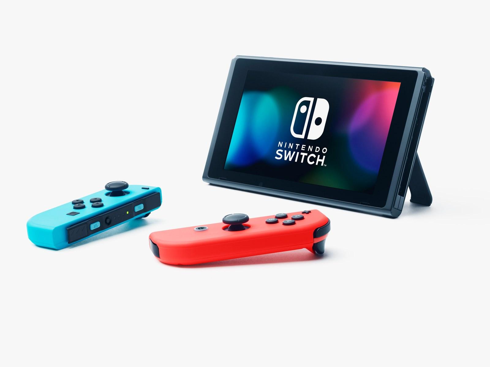 Máy Chơi Game - Nintendo Switch Neon Blue and Red Joy-Con Version 2