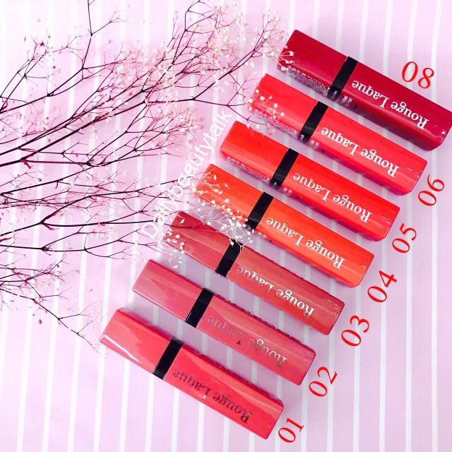 Son Kem Bourjois Rouge Laque Pháp (#01 Majes’ Pink: Hồng cánh sen)