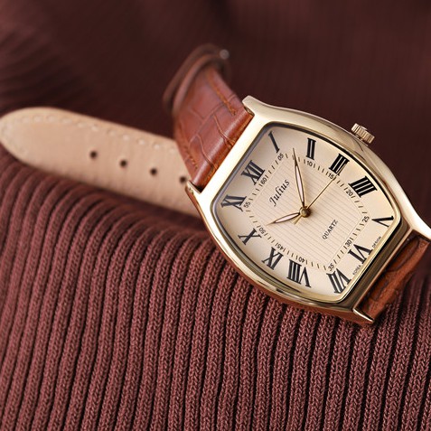 Đồng hồ nữ dây da Julius mặt Oval Ja-703
