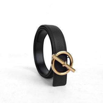 Dây thắt lưng da nam, dây nịt nam da xịn mặt chữ Q vàng thời trang