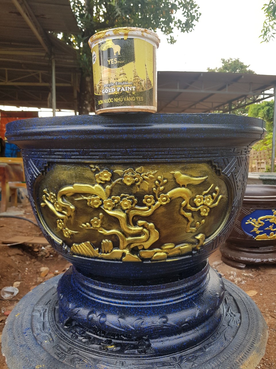 Sơn nước nhũ vàng Yes Paint Lon 400g