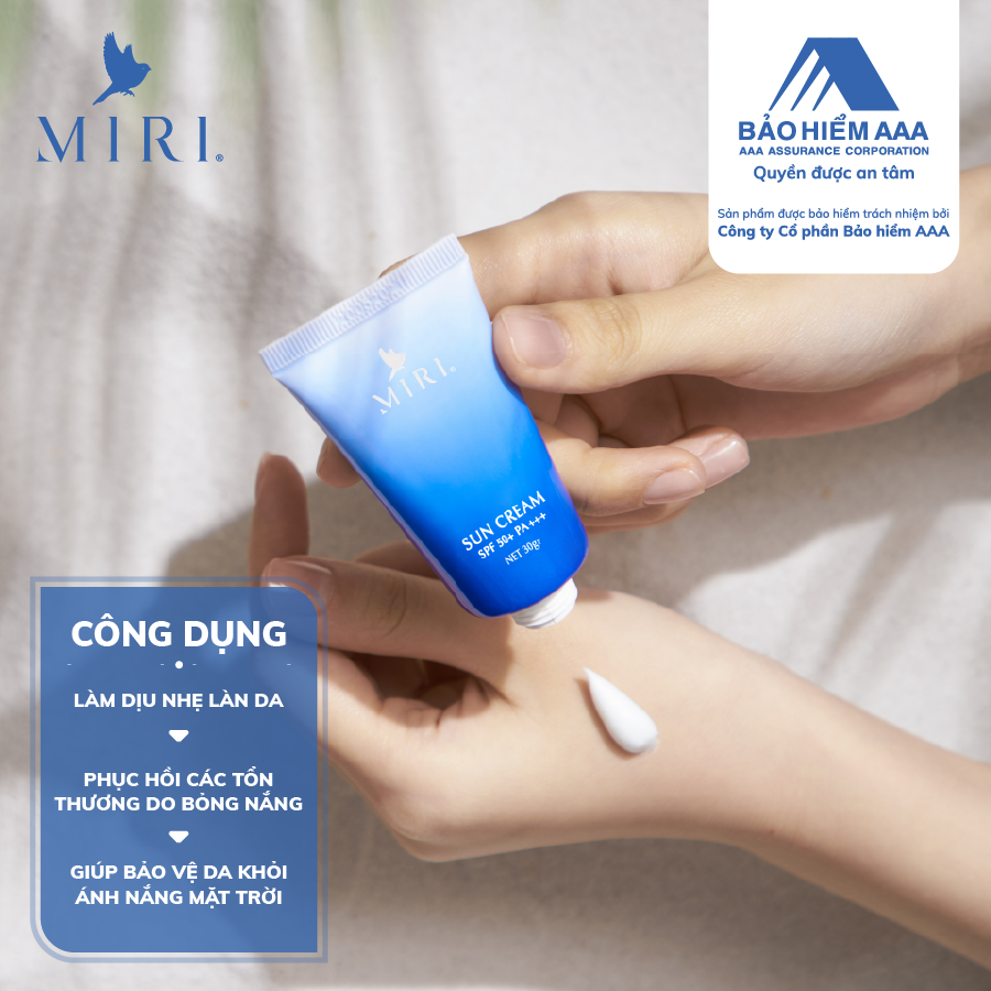 Kem Chống Nắng MIRI SPF 50+ PA+++ (30gr)