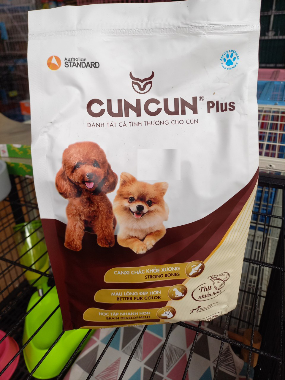 Cho Chó Hạt Tươi CUNCUN PLUS++ (Thức Ăn Thú Cưng, cám chó thơm ngon - VN chất lượng cao)
