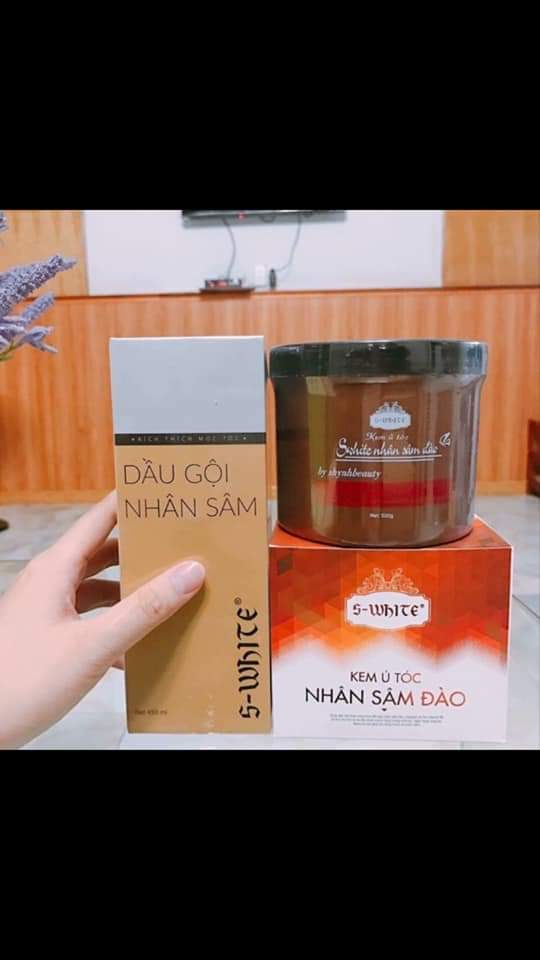COMBO Ủ VÀ DẦU GỘI NHÂN SÂM ĐÀO