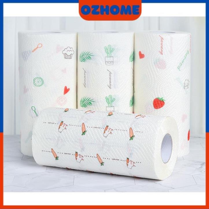 Cuộn khăn giấy thấm dầu hình củ quả