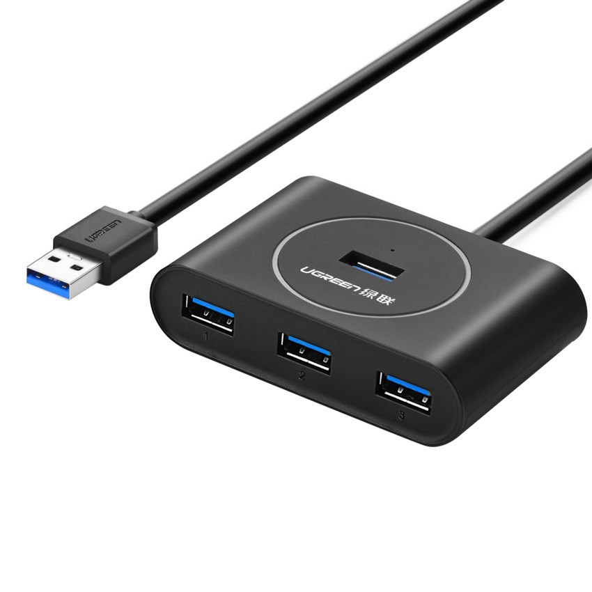 Bộ Chia Usb 4 Cổng 3.0 Ugreen 20291 - Hub Usb 3.0 Dây Dài 80 Cm