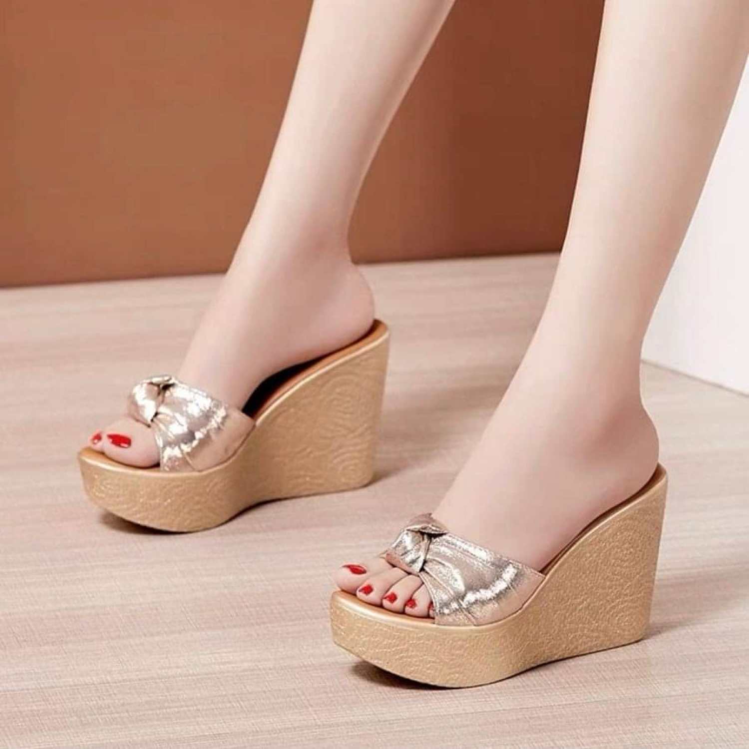 Dép đế xuồng nơ ú cao cấp N9