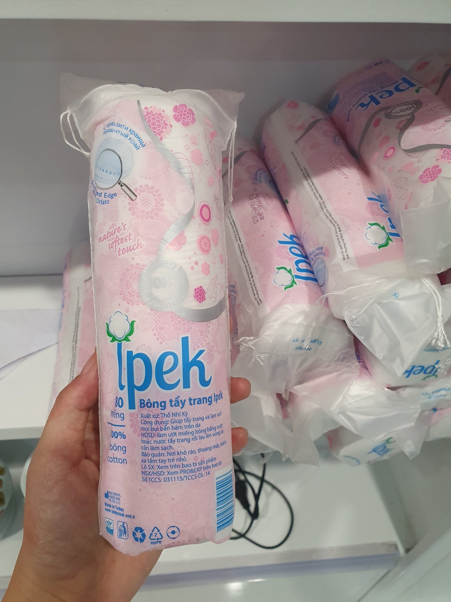 Bông tẩy trag Ipek - 80 miếng