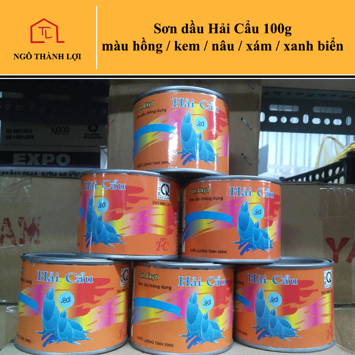 Sơn dầu 100g màu hồng / kem / nâu / xám / xanh nước biển