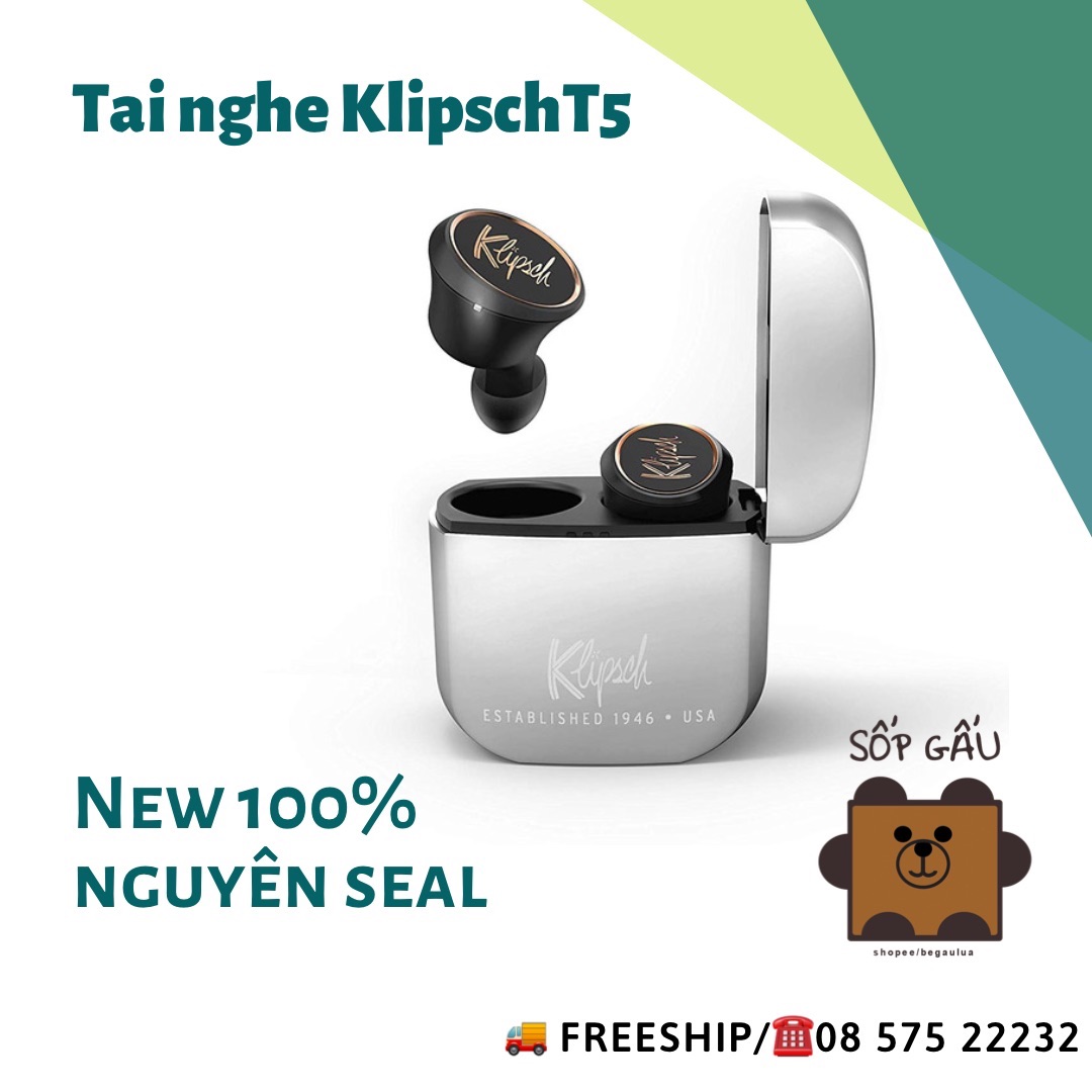TAI NGHE TRUE WIRELESS KLIPSCH T5 - Hàng mới New seal