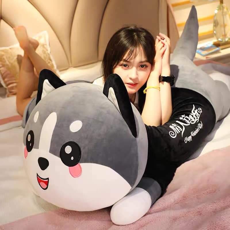Thú nhồi bông , mèo nhồi bông siêu dễ thương kt 110cm và 130cm