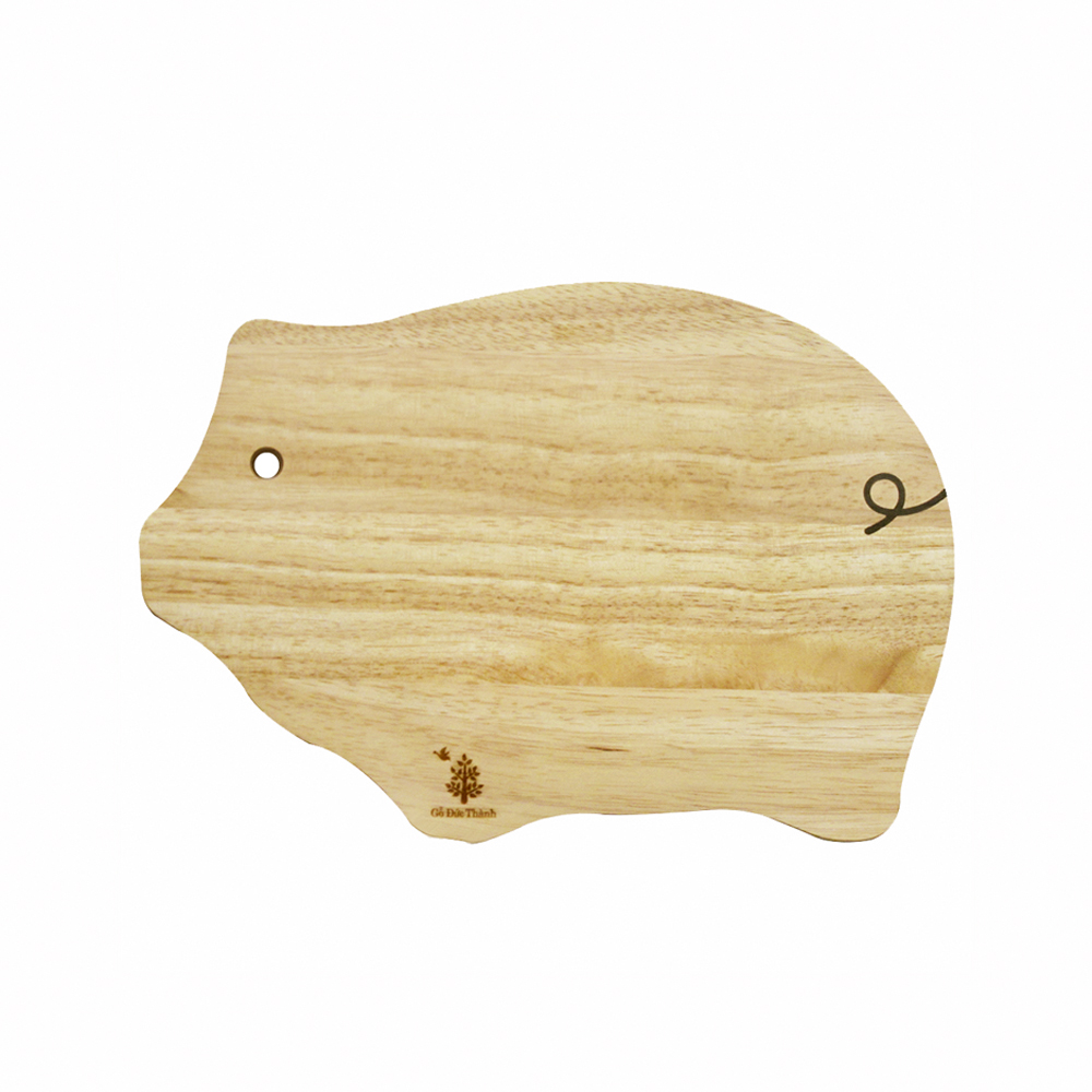Thớt hình heo trung gỗ đức thành - 06321