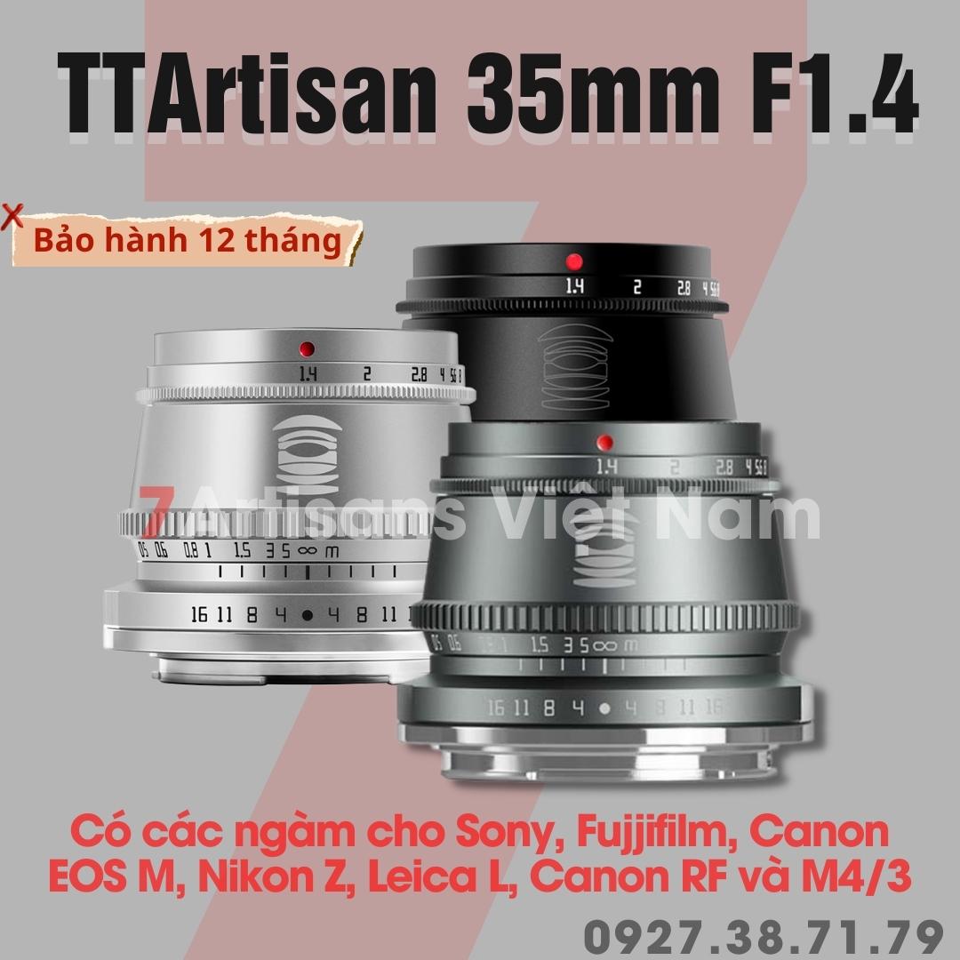 Ống kính ttartisan af 35mm f1.8 auto focus - lens đa dụng lấy nét tự động dành cho fujfilm, sony e, nikon z