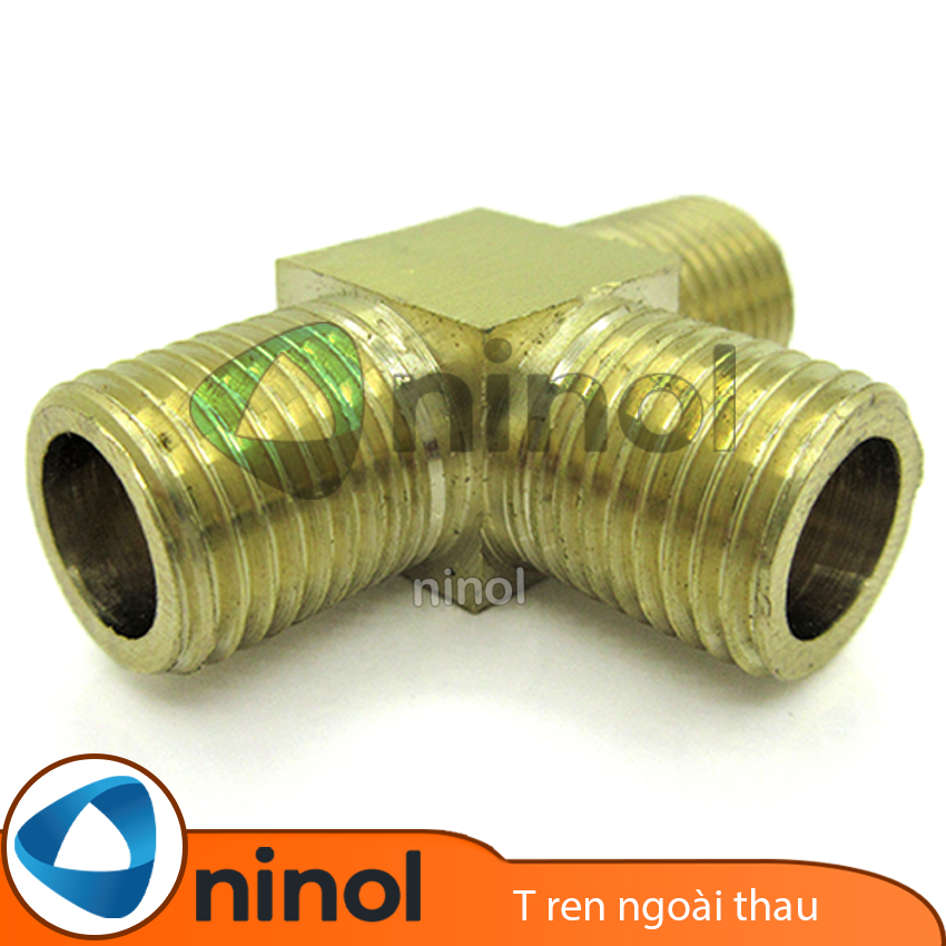 Nối thau chữ T ren ngoài