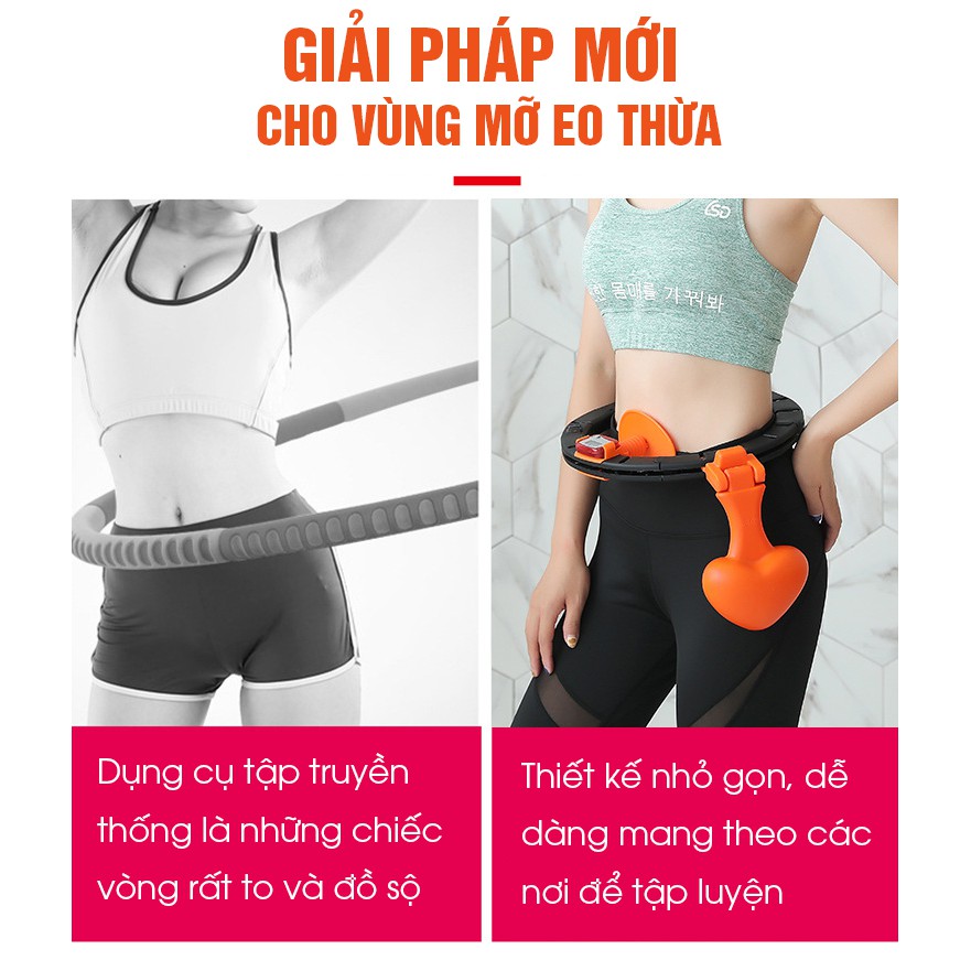 [GD43] VÒNG LẮC EO DỤNG CỤ LẮC EO THÔNG MINH GIẢM EO GIẢM MỠ THỪA