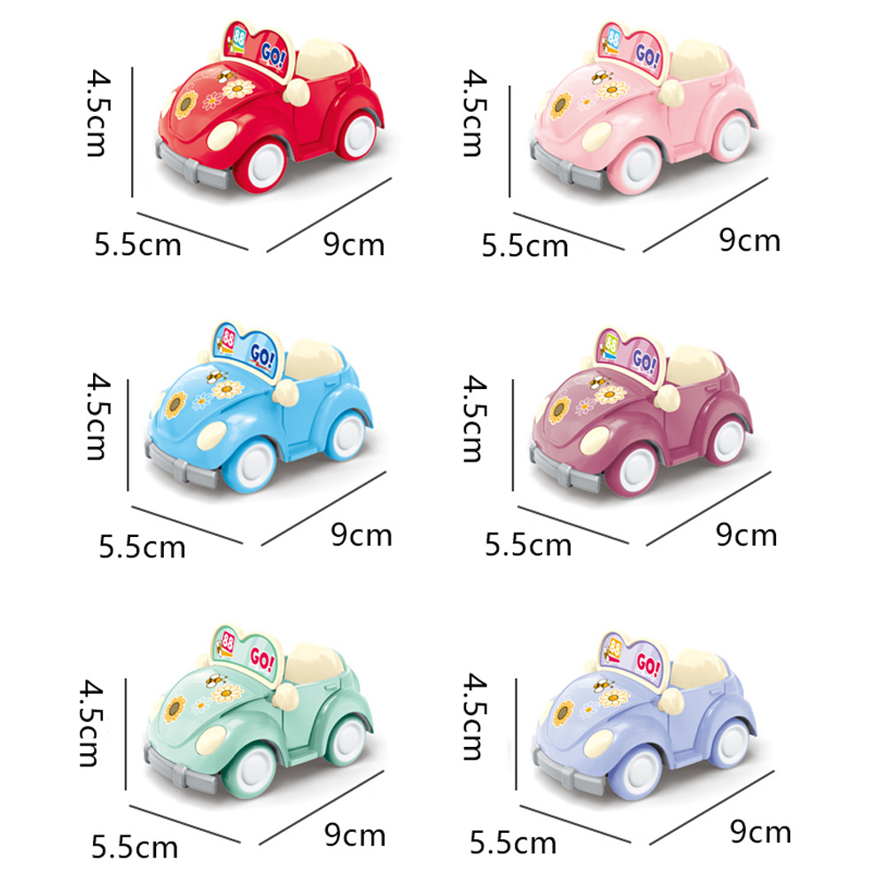 Xe Ô tô BHI Kids Chạy Đà Mui Trần Siêu Dễ Thương 6 Màu Pastel Nhựa ABS Tỉ lệ 1 : 64