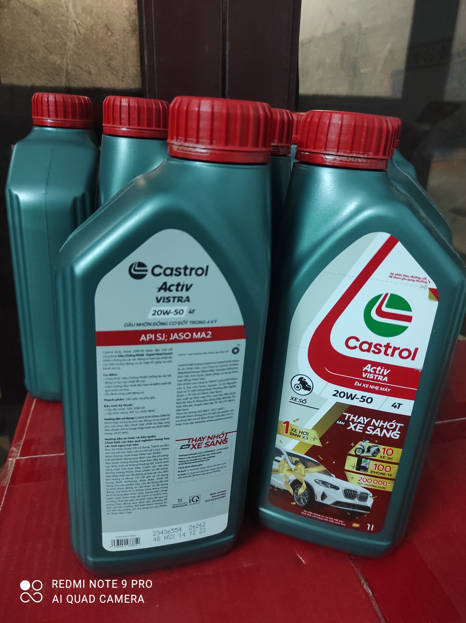 Dầu nhớt castrol activ vistra 4t 20w40 0,8l, 1l