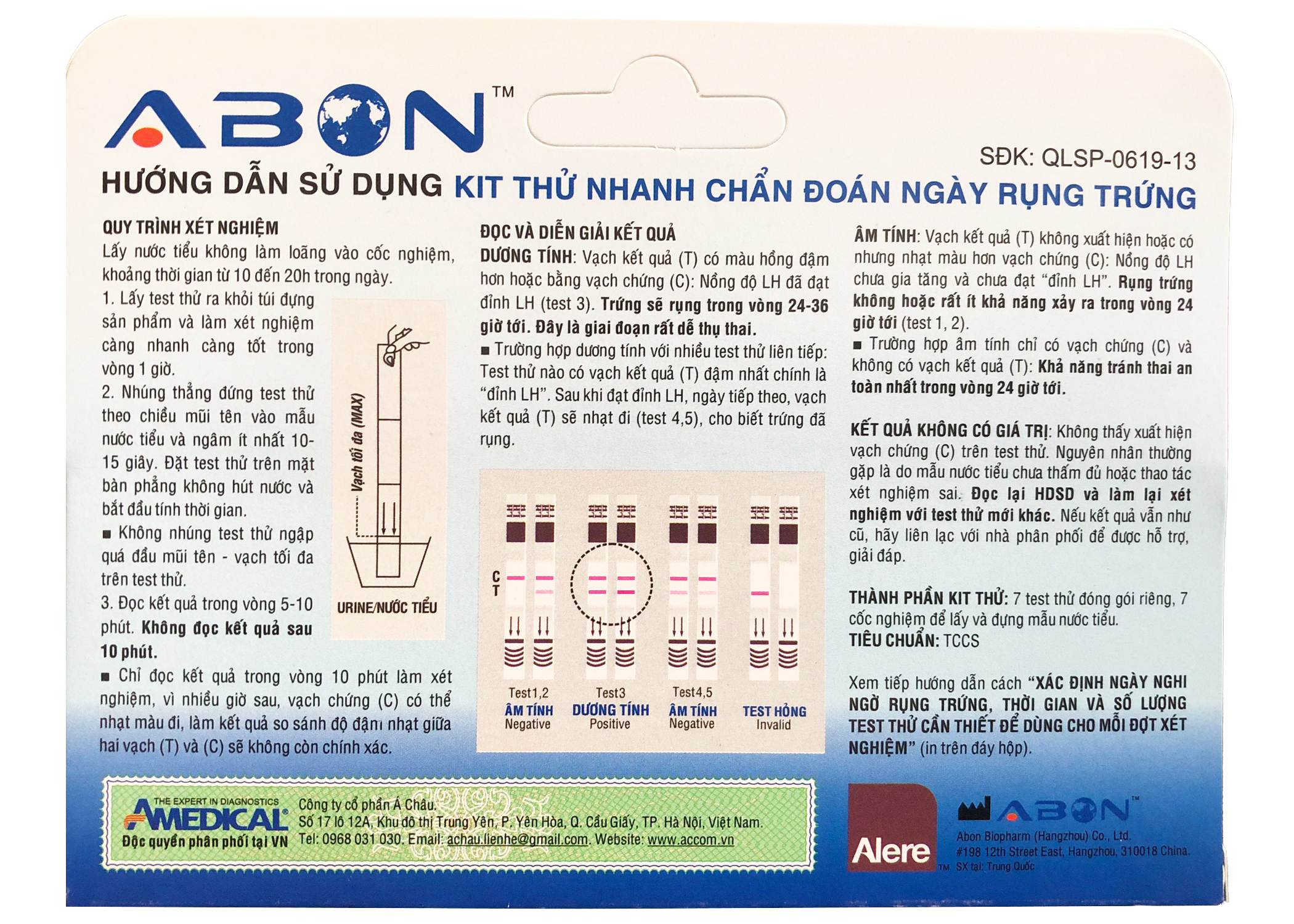 Que Thử Rụng Trứng Abon (Hộp 7 Que)
