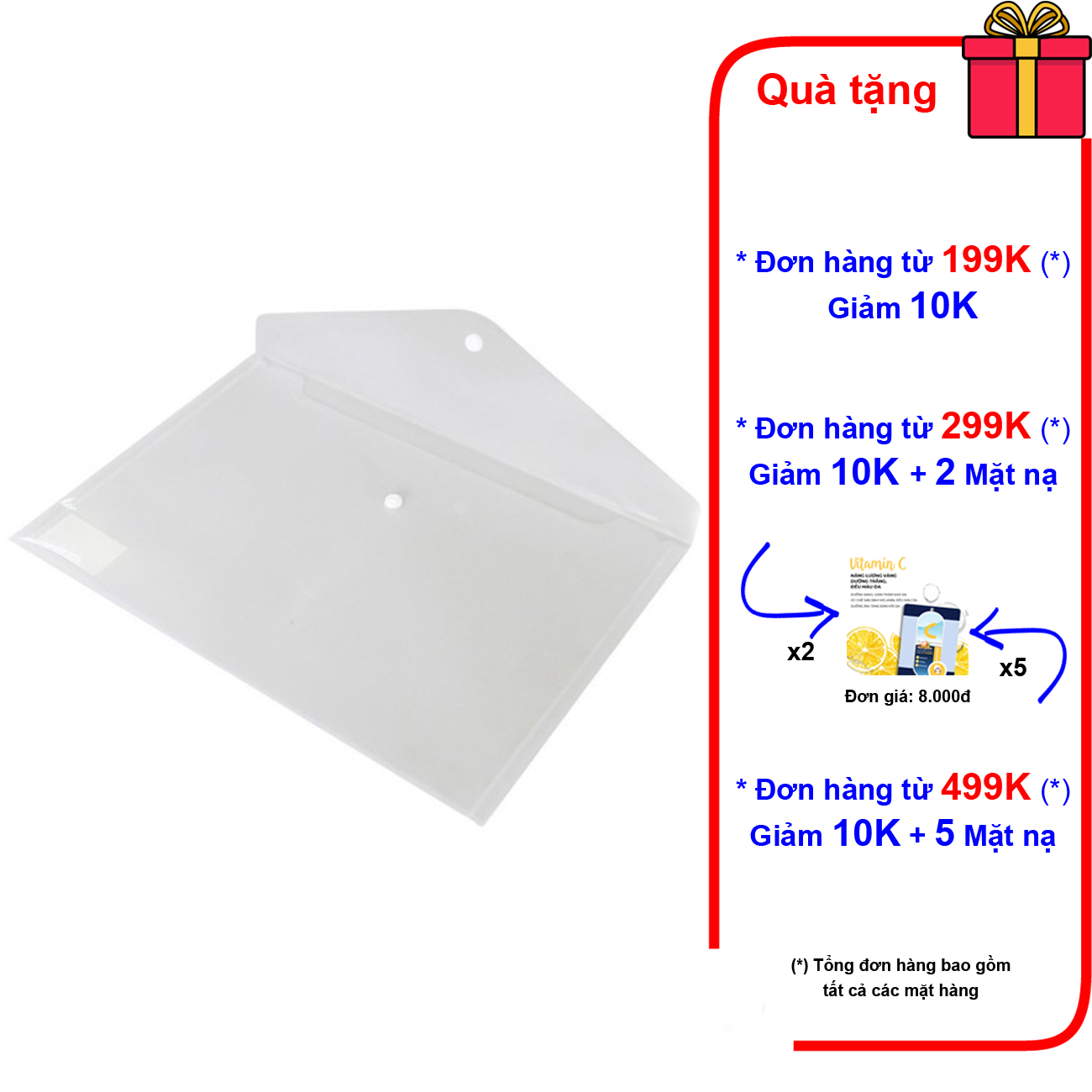 10 cái bìa nút trơn khổ A5