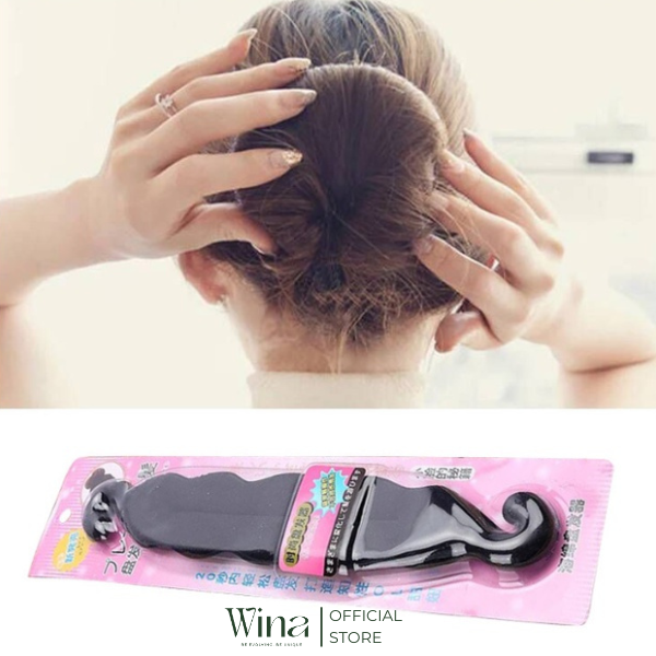 Dụng Cụ Búi Tóc Đa Năng Thanh Dài Màu Đen | Tóc Giả Wina