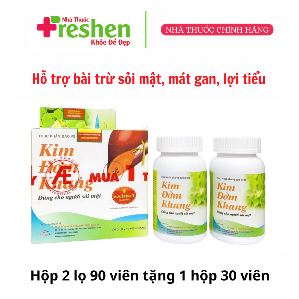Kim đởm khang - hộp 2 lọ x 90 viên