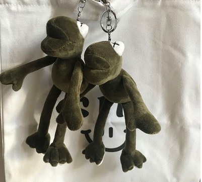 Móc khóa gấu bông hình ếch xanh cute