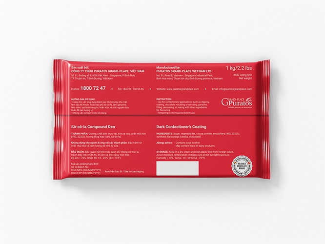 Socola compound đen Puratos Grand-Place - 1kg