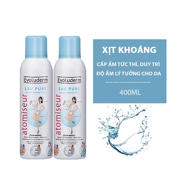 Xịt Khoáng Evoluderm Atomiseur Eau Pure 150ml