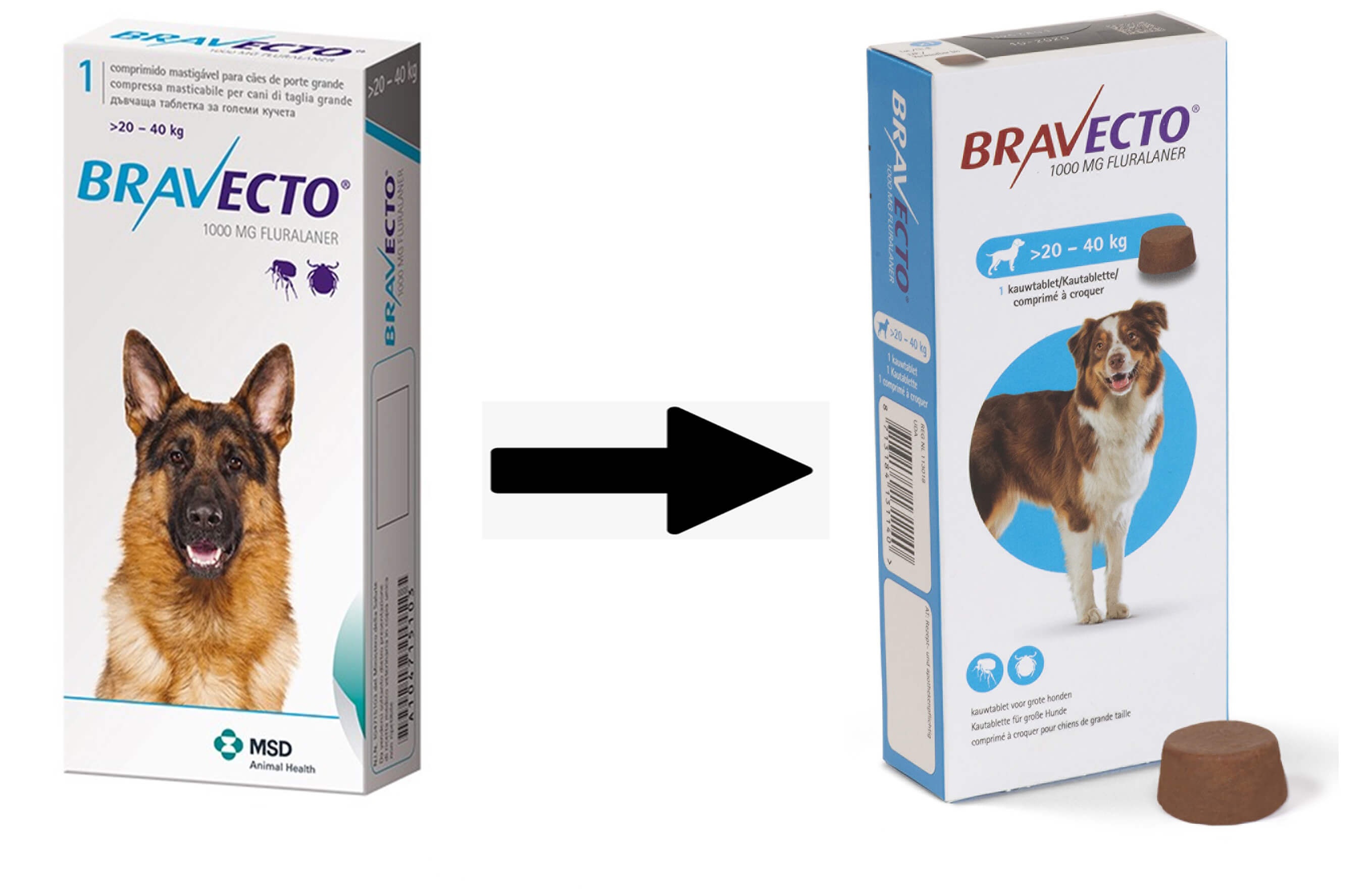 Thực phẩm phòng ve Bravecto  cho chó
