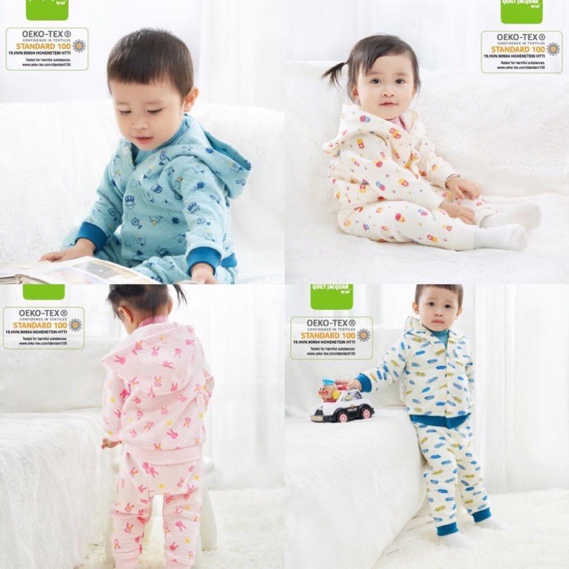 Áo khoác có mũ chần bông Lullaby