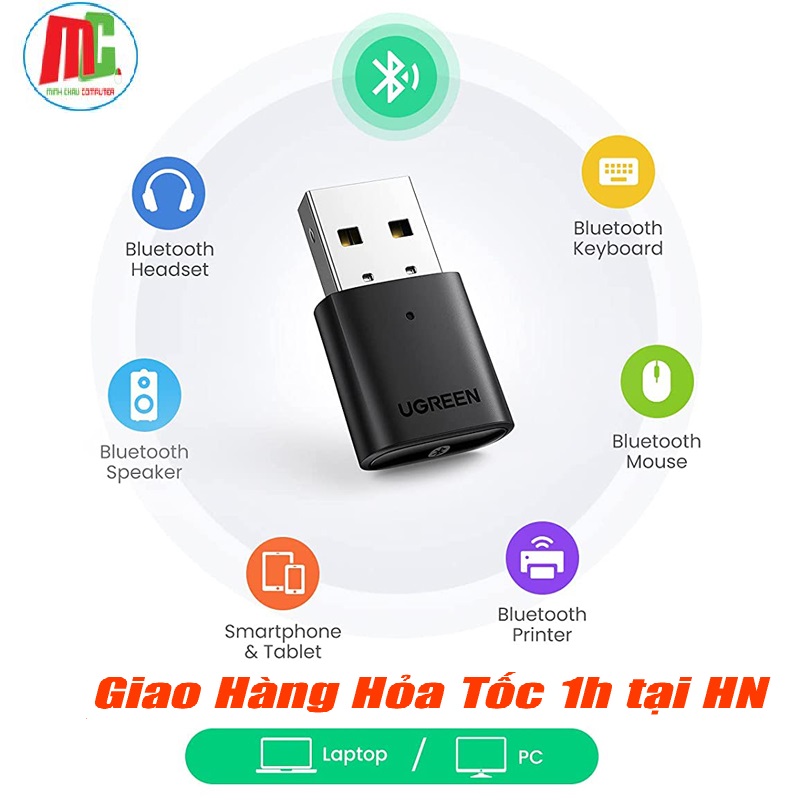 Usb bluetooth 5.0 ugreen 80889 hỗ trợ nintendo swtich/ ps4 - hàng chính hãng