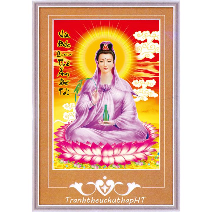 [HCM]Tranh đính đá Phật Bà Quan Âm VS091 – Tự đính