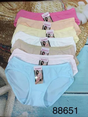 [HCM]1 Quần lót nữ cotton Thái Lan co giản 4 chiều, mềm mịn mát, màu sắc nhã nhặn, quần lót nữ, quan lot nu
