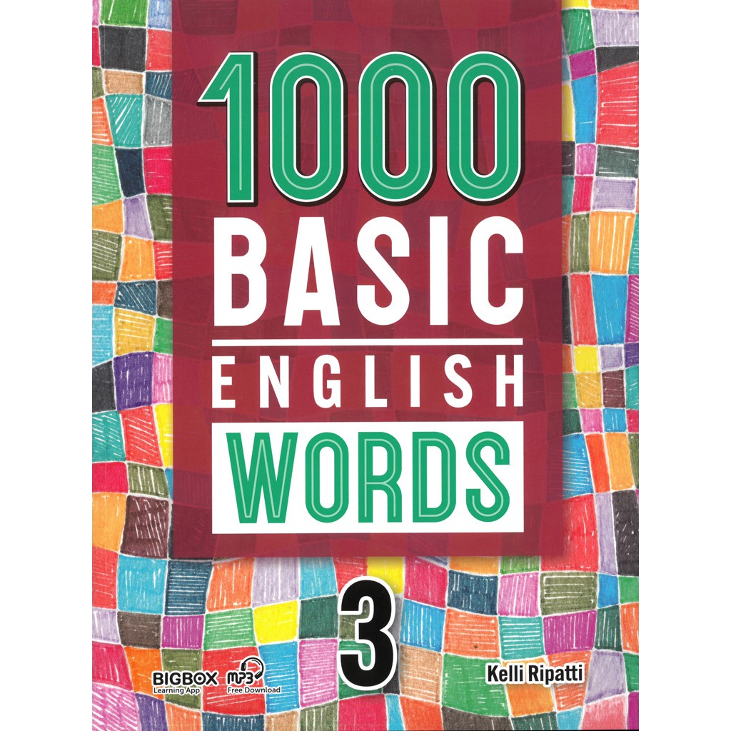 1000 Basic English Words - 4 quyển + File Nghe | Nhập Khẩu
