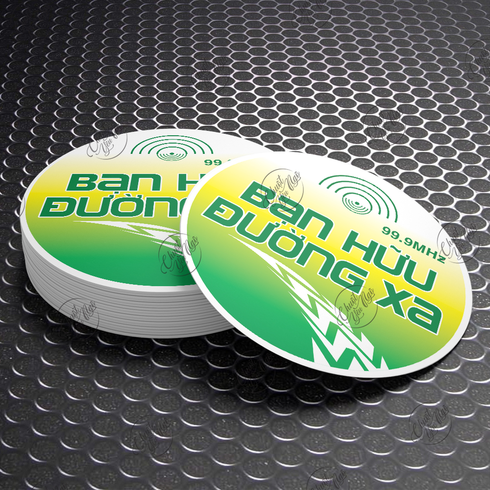 Logo Bạn Hữu Đường Xa đủ kích thước chất liệu decal chống nước