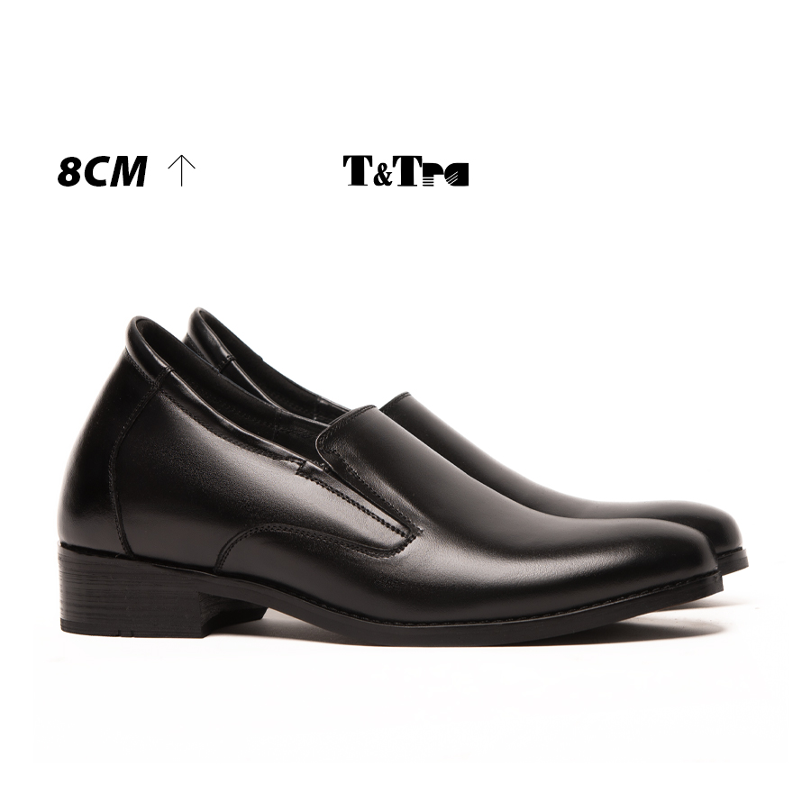 [ 8CM ] Giày Đế Cao Nam T&TRA S1011 Đen