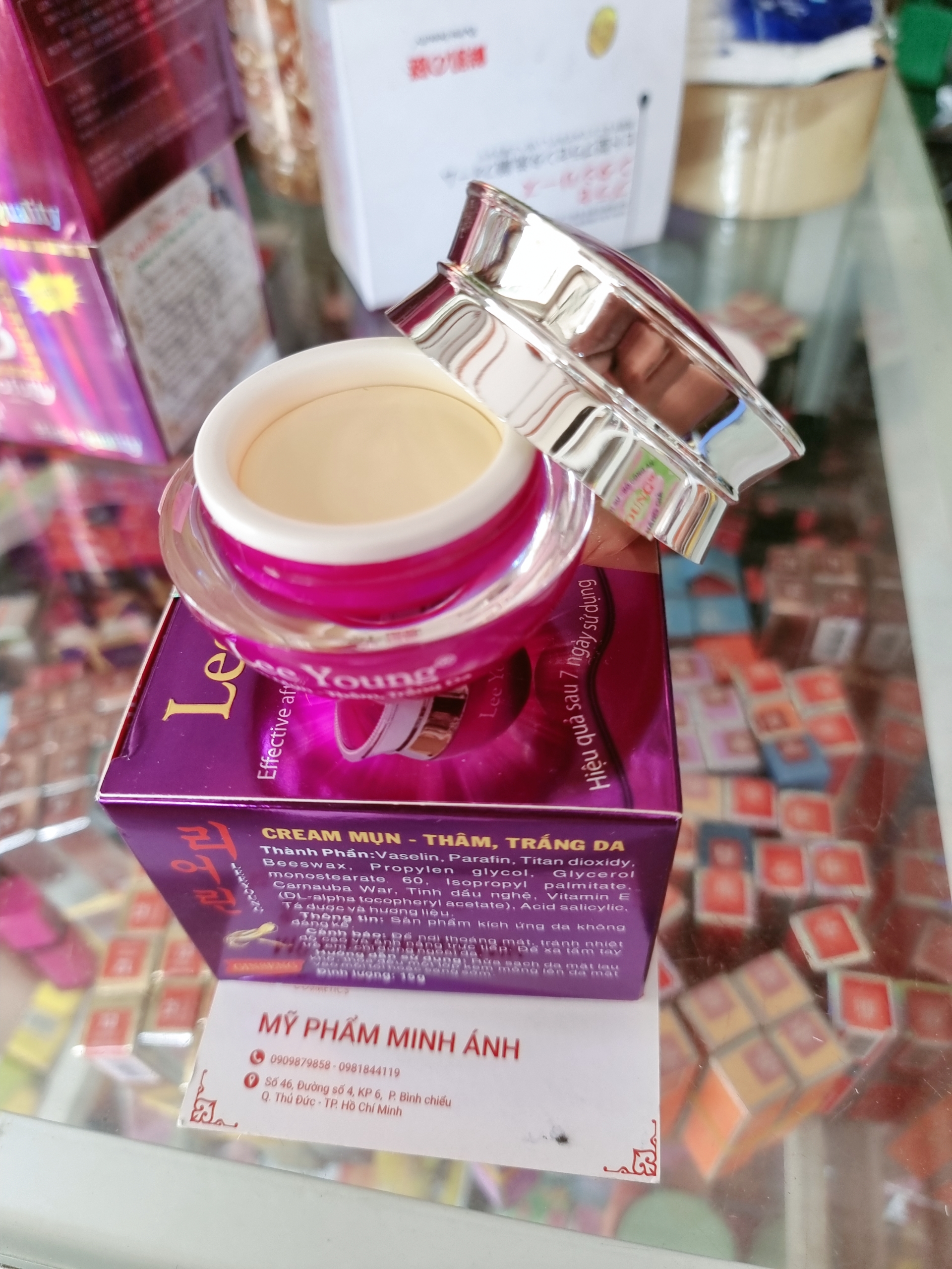 [HCM]kem lee young mụn thâm trắng da 15g.