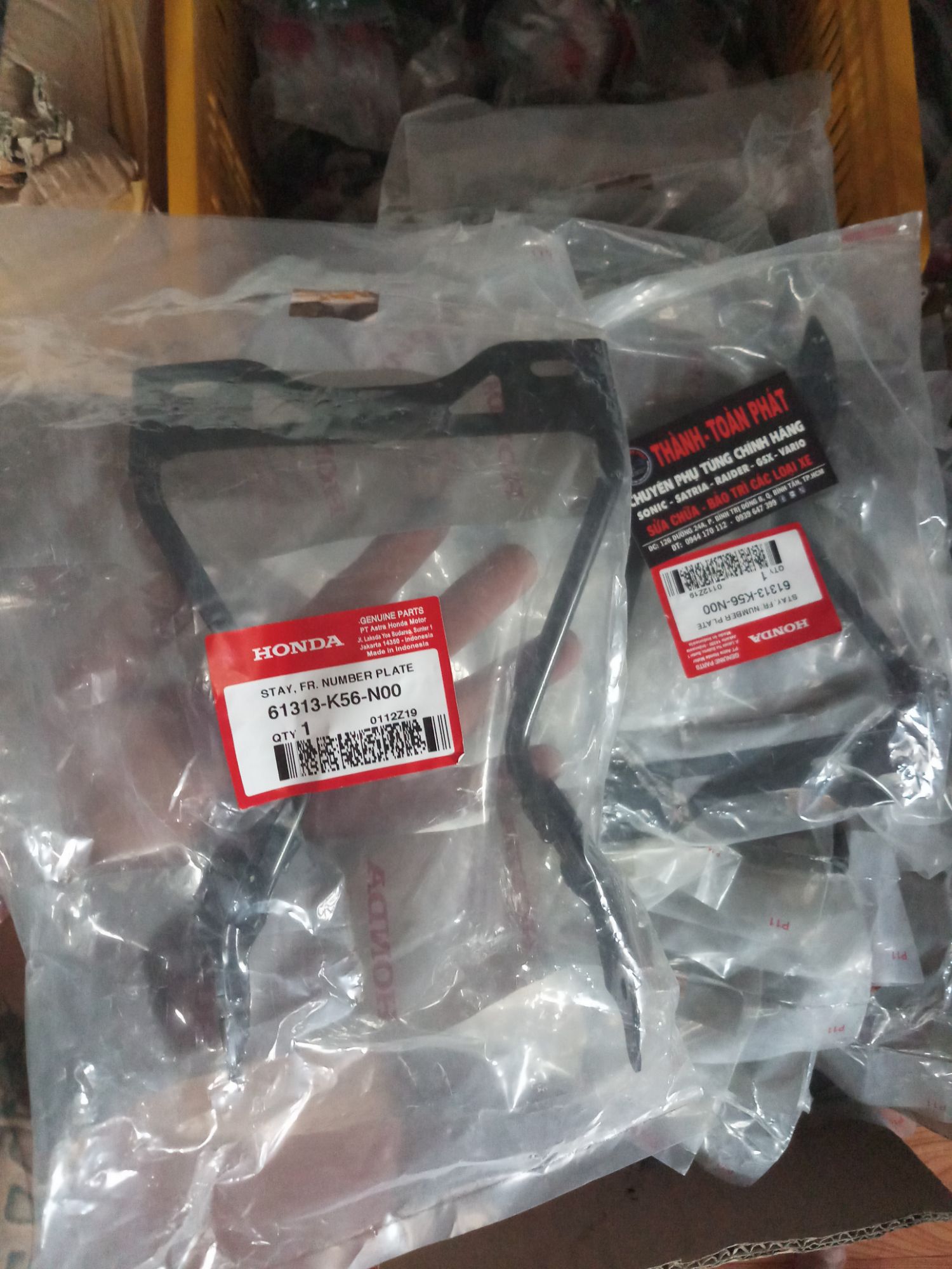 Pát bắt bảng số trước Sonic 150