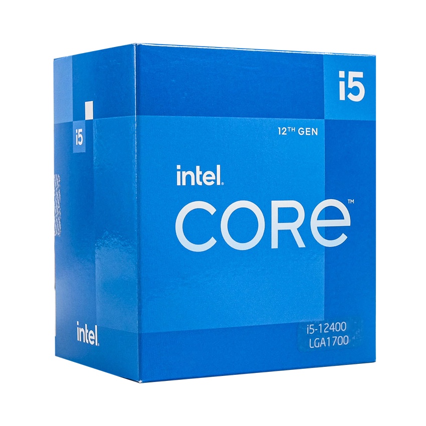 CPU Intel Core i5 12400 (Upto 4.4Ghz, 6 nhân 12 luồng, 18MB Cache, 65W) Chip tray - Bảo hành 36 Tháng