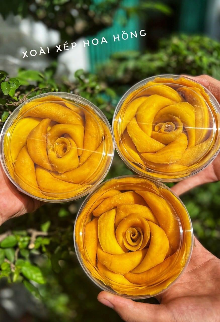 🌹🌹🌹XOÀI XẾP HOA HỒNG ( ☘️☘️☘️ - Sấy lạnh ) 500g