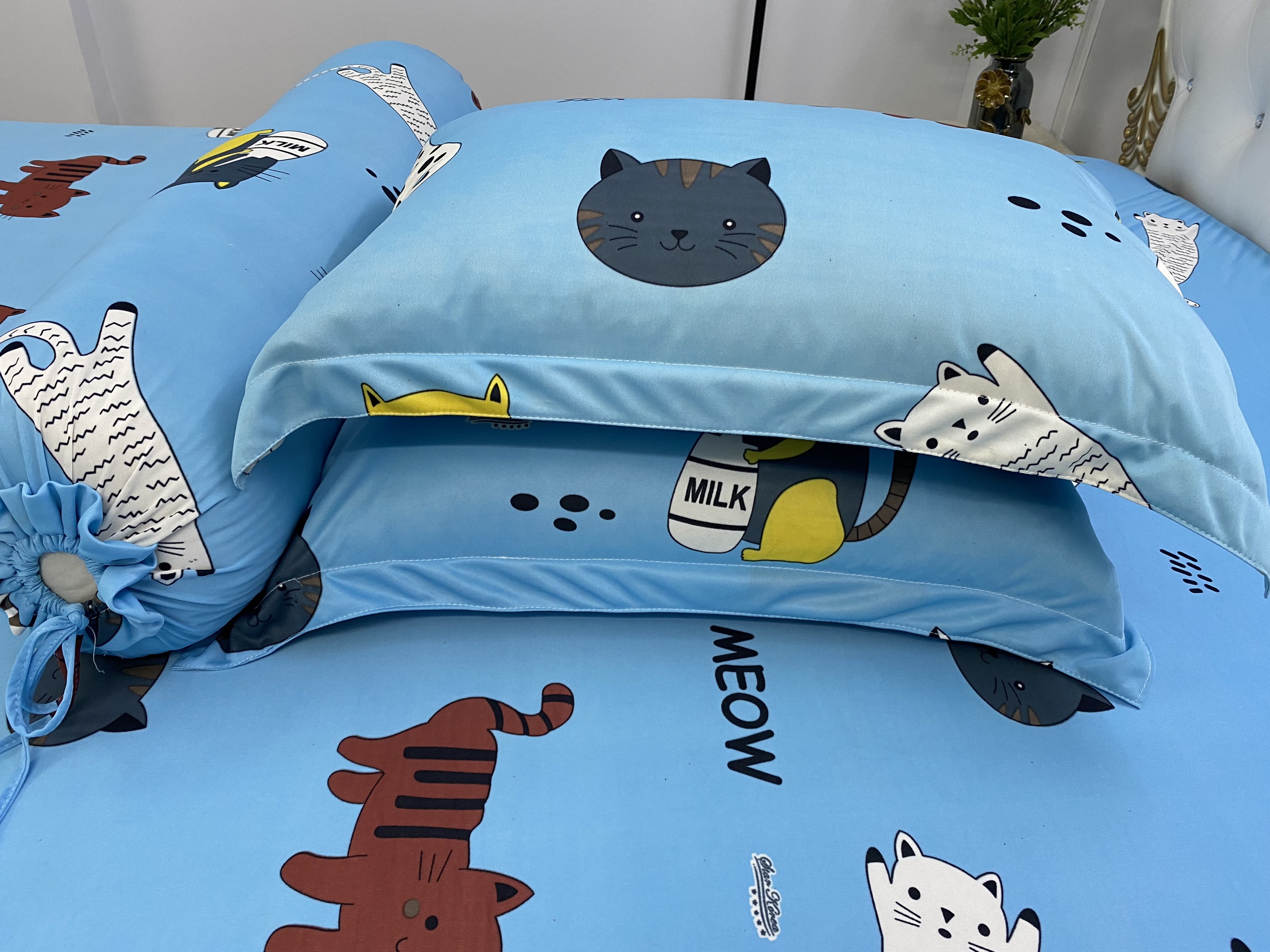 [HCM]Bộ drap thun Hàn Quốc mát lạnh {4 món} đủ size