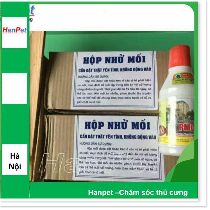 Combo Thuốc diệt mối dạng bột 1 lọ PMC 90 - mỗi lọ 100gr + 2 hộp nhử