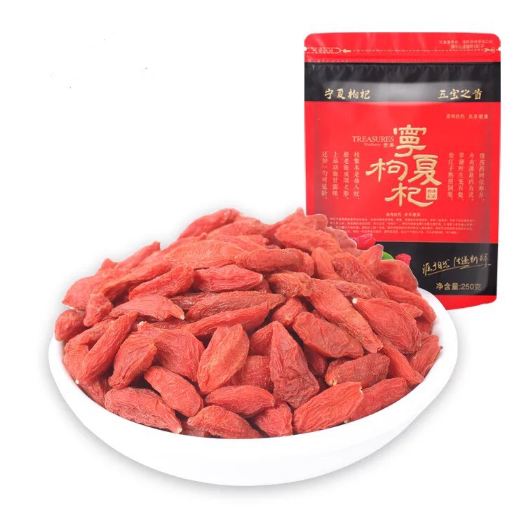 Trà kỷ tử NINH HẠ bồi bổ sức khỏe, giúp sáng mắt  size 220 hạt túi 500g