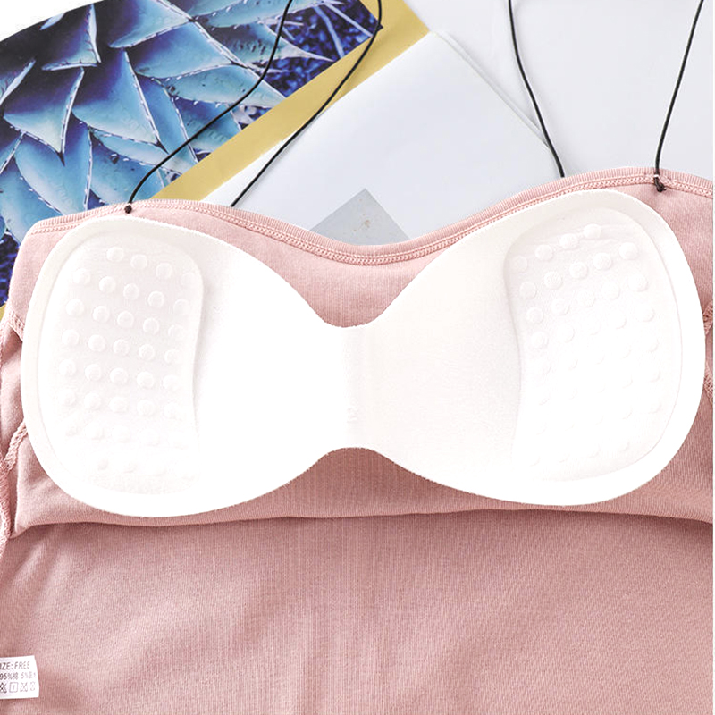 Áo bra Croptop chất liệu Cotton 2 dây mảnh sợi bún có sẵn đệm ngực freesize FLA52
