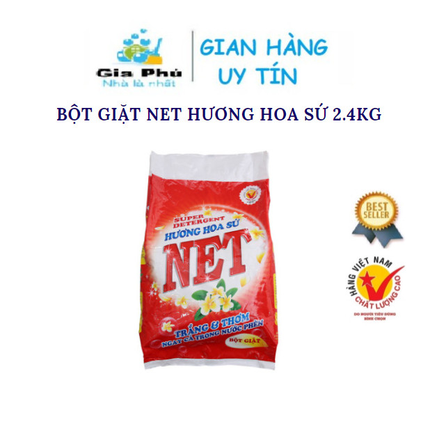 Bột giặt NET hương Hoa Sứ 2.4kg