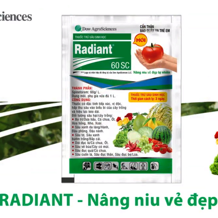 THUỐC TRỪ SÂU, BỌ TRĨ, NHỆN ĐỎ RADIANT 60SC