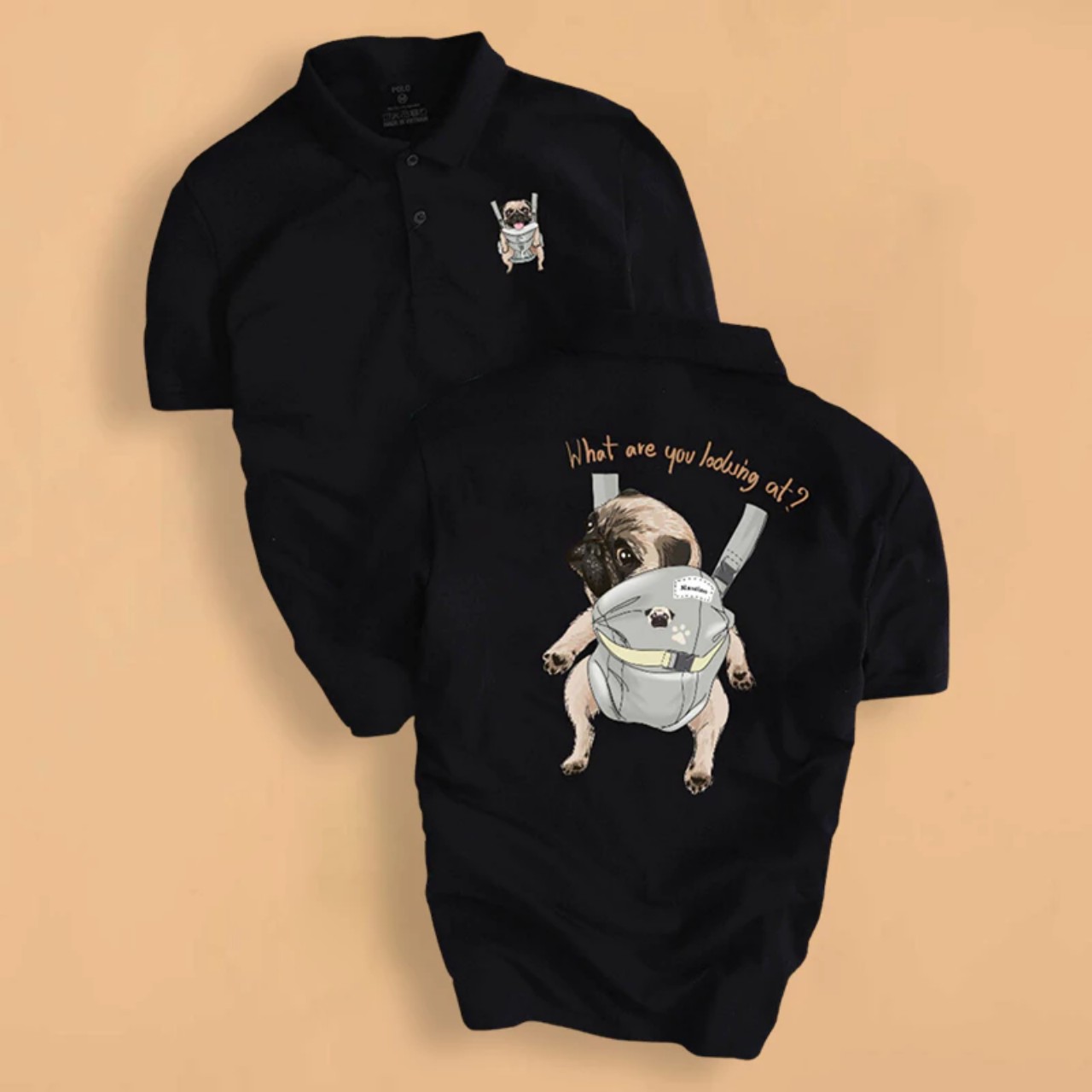 Áo thun cổ trụ cổ bâu polo chó pocket mới - aothunsn