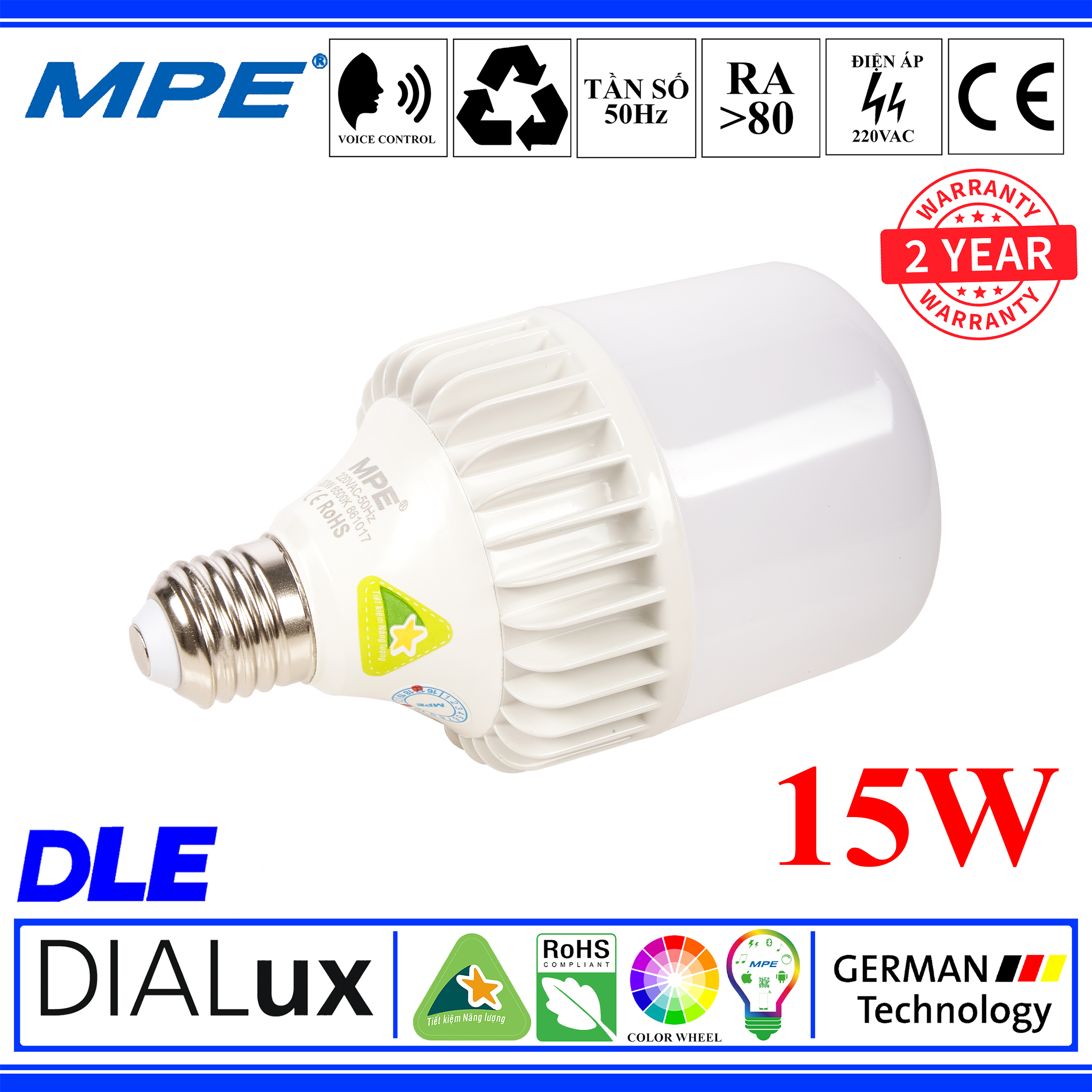 ĐÈN LED BULB 15W MPE